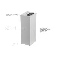 Lixeira Inox Tramontina Square Com Acabamento Polido 50 L - 10