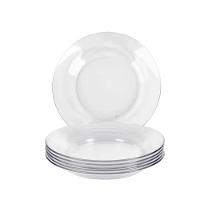 Kit 6 Pratos Fundo Astral Vidro Resistente Duralex - Nadir - 1