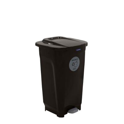Lixeira Tramontina T-force Coleta Seletiva Orgânico Em Polipropileno Marrom 50 L