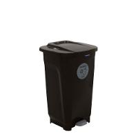 Lixeira Tramontina T-force Coleta Seletiva Orgânico Em Polipropileno Marrom 50 L - 1