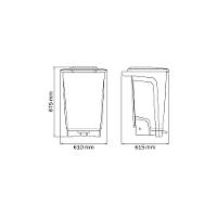 Lixeira Tramontina T-force Coleta Seletiva Metal Em Polipropileno Amarelo 100 L - 10