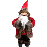 Decoração Boneco Papai Noel Casaco Natalino Tradicional 30cm - 1