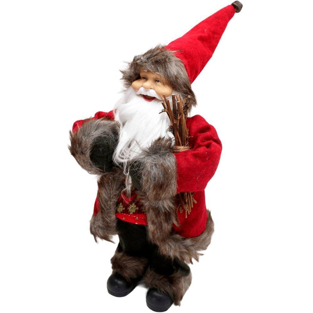 Decoração Boneco Papai Noel Casaco Tradicional Natalino 30cm - 2