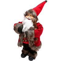 Decoração Boneco Papai Noel Casaco Tradicional Natalino 30cm - 2