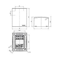 Caixa De Sobrepor 75x95 Com Tomada Usb-a 2a 10w E Tomada 2p+t 20a Vermelha Margirius Sleek Branca - 2