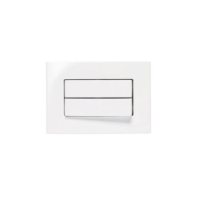 Placa Para Móveis 65x45 Com Interruptor Duplo Simples Margirius Sleek 10a Branca