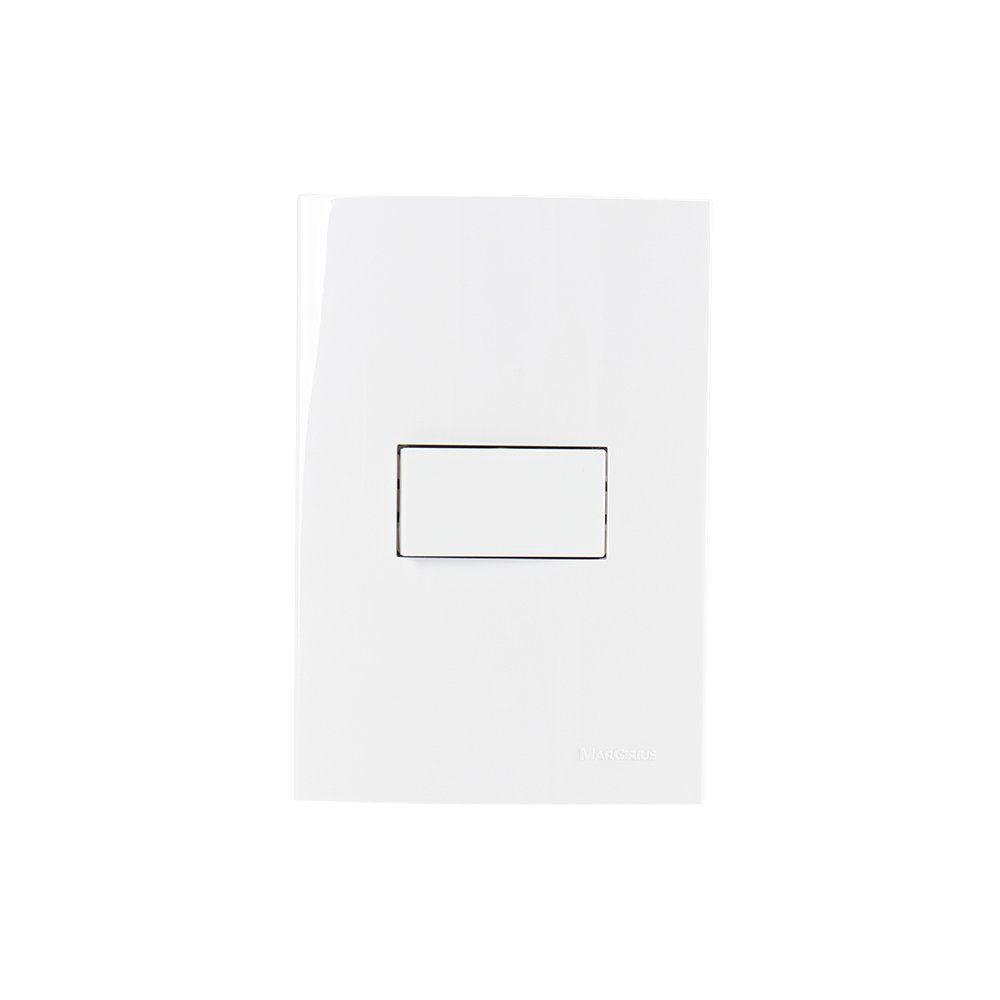 Interruptor Intermediário Margirius Sleek 10a Com Placa 4x2 Branco - 1