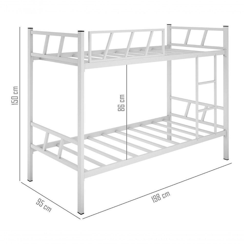 Beliche Solteiro 100% Aço Estilo Industrial C/Escada Branco - 2