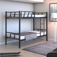 Beliche Solteiro Estilo Industrial Com Escada Preto - 1