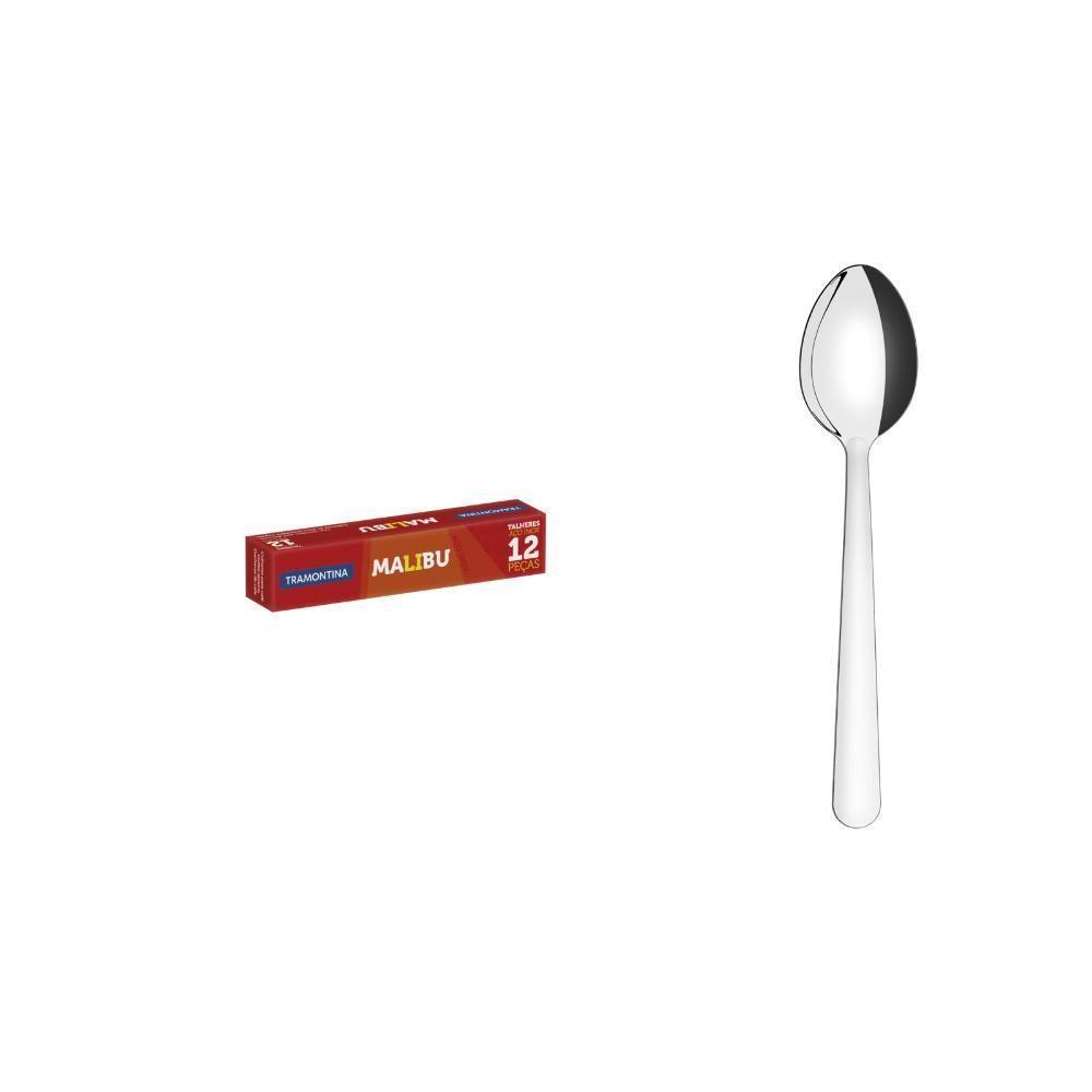 Conjunto 12 Colheres Para Café Tramontina Malibu Em Aço Inox - 6