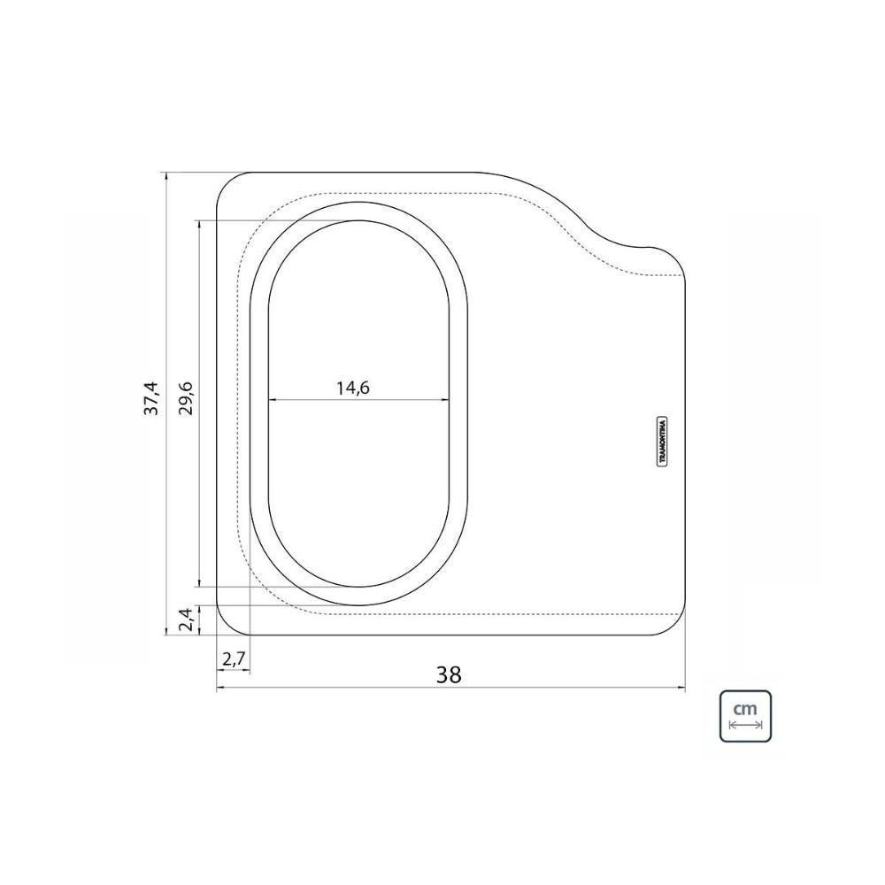 Tábua Para Cuba De Sobrepor Morgana 48 Fx Tramontina - 2