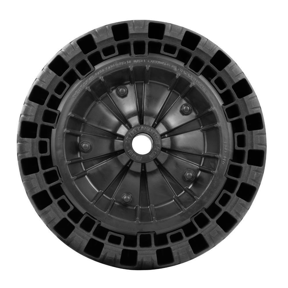 Pneu Maciço ø 320 X 75 Mm Tramontina Com Roda Plástica Universal Para Carrinho De Mão - 4
