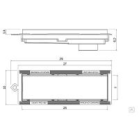 Ralo Linear Com Tampa Em Aço Inox Tramontina Em Pvc Slim 7x25 Cm - 6