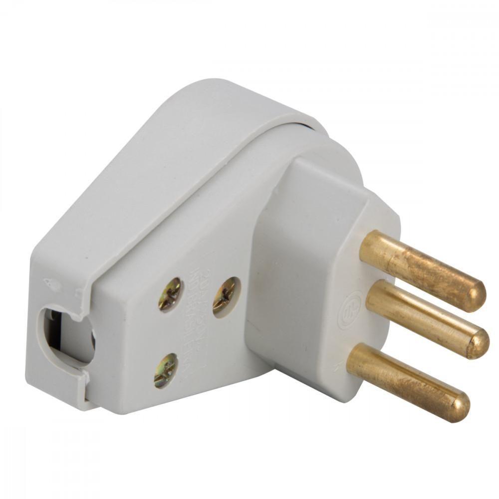 Plugue Angular 2p+t 250 V 20 A Tramontina Cinza - 1