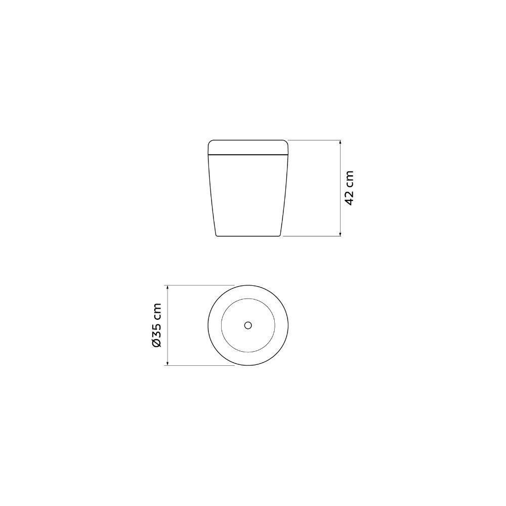 Puff Multiuso Tramontina Em Polipropileno Camurça - 5