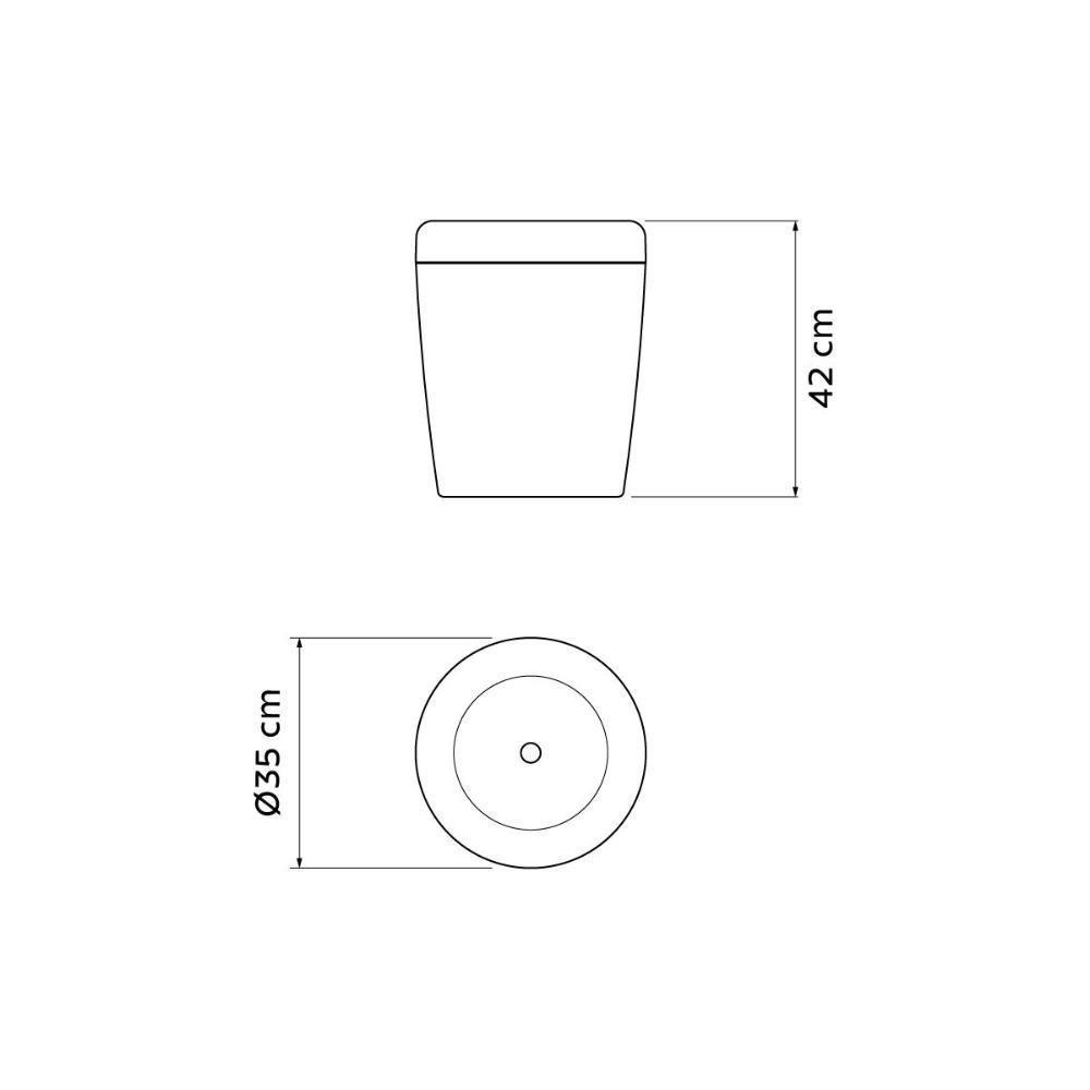 Puff Multiuso Tramontina Em Polipropileno Camurça - 6