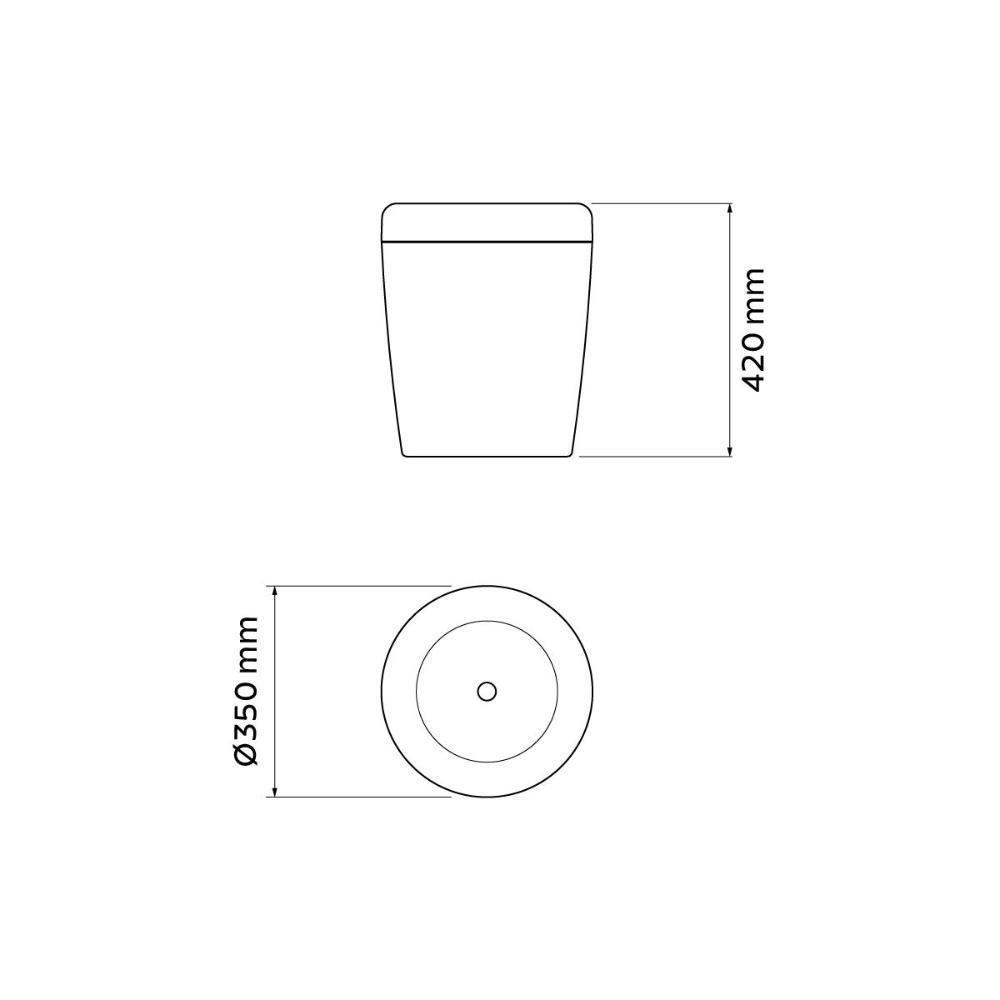 Puff Multiuso Tramontina Em Polipropileno Camurça - 9