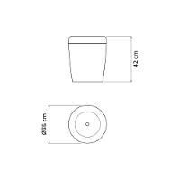 Puff Multiuso Tramontina Em Polipropileno Camurça - 6
