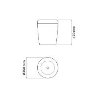Puff Multiuso Tramontina Em Polipropileno Camurça - 9