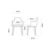 Poltrona De Madeira Tramontina Com Braços Em Madeira Tauarí Acabamento Amêndoa Com Estofado Preto Em Couríssimo