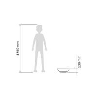 Vaso Tramontina Indi Em Polietileno Granito Areia 13 Cm - 8