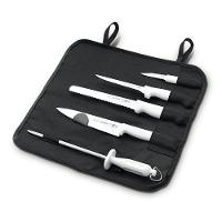 Kit Para Chefs Com Facas Tramontina Profissional Com Laminas Em Aço Inox E Cabos De Polipropileno Branco 6 Peças - 3