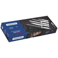 Kit Para Chefs Com Facas Tramontina Profissional Com Laminas Em Aço Inox E Cabos De Polipropileno Branco 6 Peças - 9