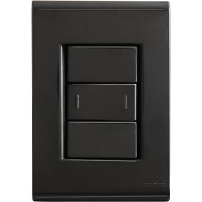 Conjunto 4x2 Com 1 Interruptor Paralelo 10 A 250 V Tramontina Liz Grafite