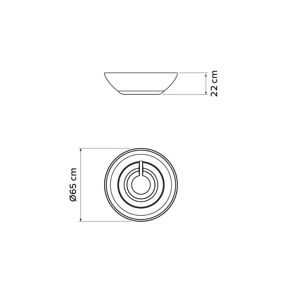 Vaso Tramontina Indi Em Polietileno Granito Pedra 22cm - 6