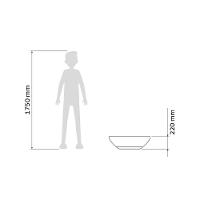 Vaso Tramontina Indi Em Polietileno Granito Pedra 22cm - 8