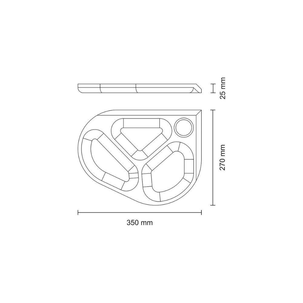 Tábua De Petiscos Tramontina Folium Fsc 35 Cm - 6