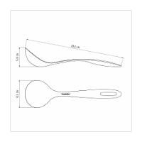 Concha Tramontina Ability Em Nylon Vermelha Conjunto:3 - 8