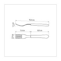 Conjunto 12 Garfos De Sobremesa Tramontina Leme Com Lamina Em Aço Inox E Cabo De Polipropileno Azul Oceano - 6