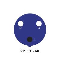 Tomada De Sobrepor Industrial 2p T 63 A 220-250 Vca 6 H Tramontina - 1