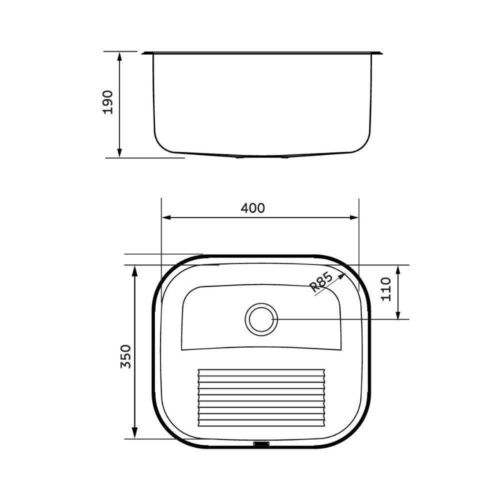 Tanque De Encaixe Tramontina Hera Compact 19 Em Aço Inox Acetinado 40x35 Cm - 9