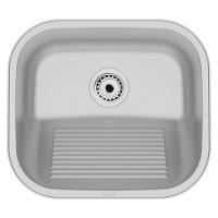 Tanque De Encaixe Tramontina Hera Compact 19 Em Aço Inox Acetinado 40x35 Cm - 1