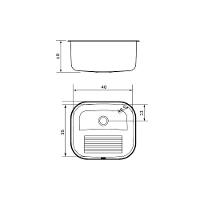 Tanque De Encaixe Tramontina Hera Compact 19 Em Aço Inox Acetinado 40x35 Cm - 7