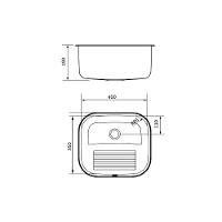 Tanque De Encaixe Tramontina Hera Compact 19 Em Aço Inox Acetinado 40x35 Cm - 8
