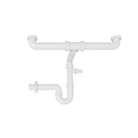 Sifão Duplo Compacto Tramontina Em Polipropileno Para Pias E Cubas - 1