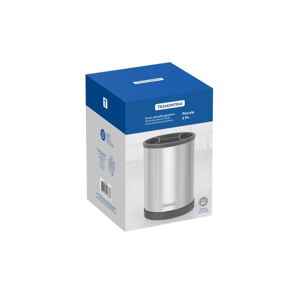 Porta-utensílios Giratório Tramontina Em Aço Inox - 1
