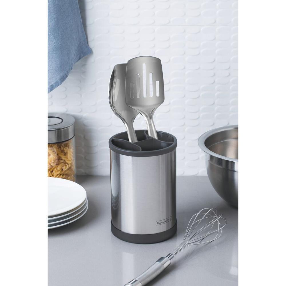 Porta-utensílios Giratório Tramontina Em Aço Inox - 5