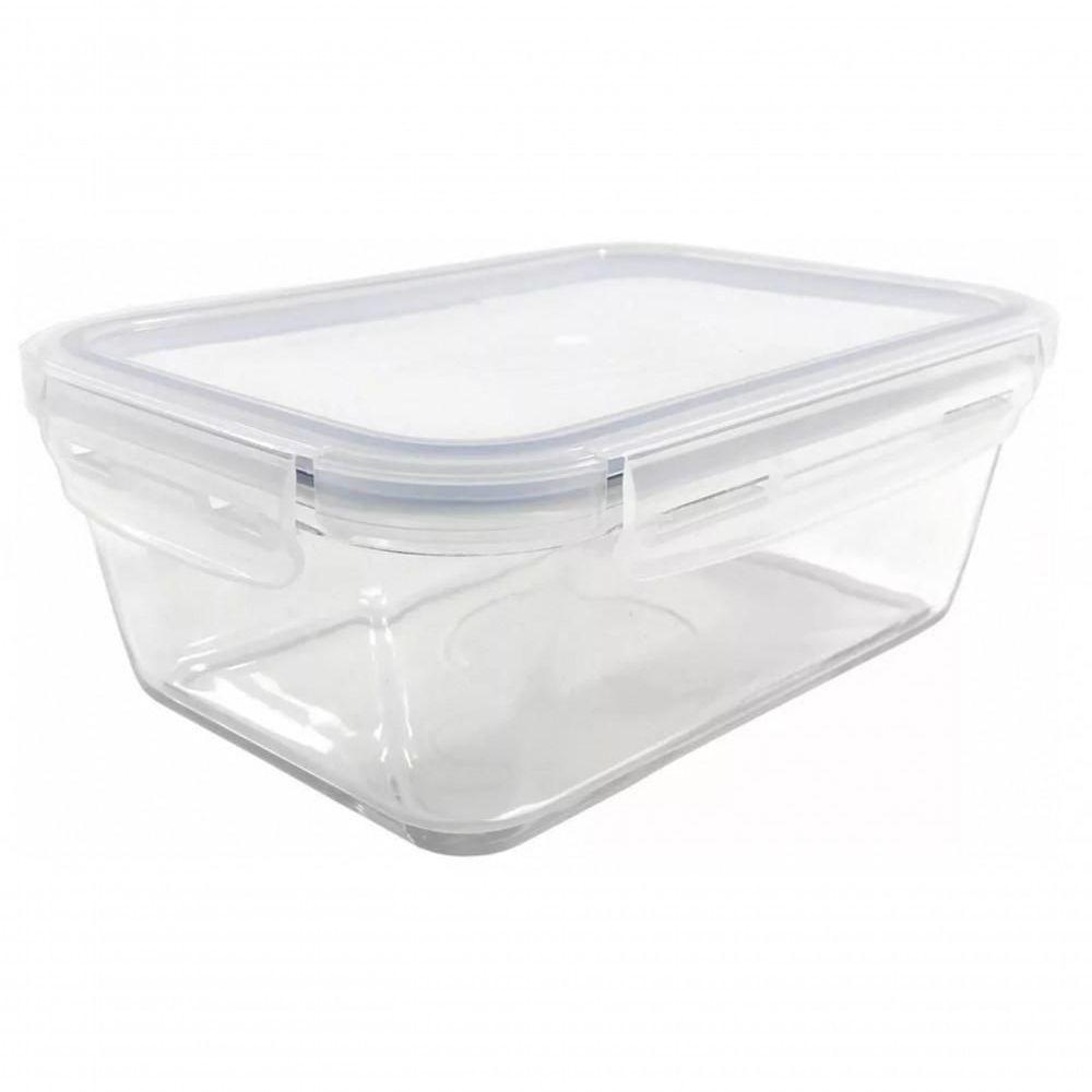 Pote De Vidro Retangular Hermetico Marmita 1500 Ml - Mimo - 4