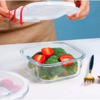 Pote Hermetico Quadrado Marmita De Vidro 800 Ml - Mimo - 6