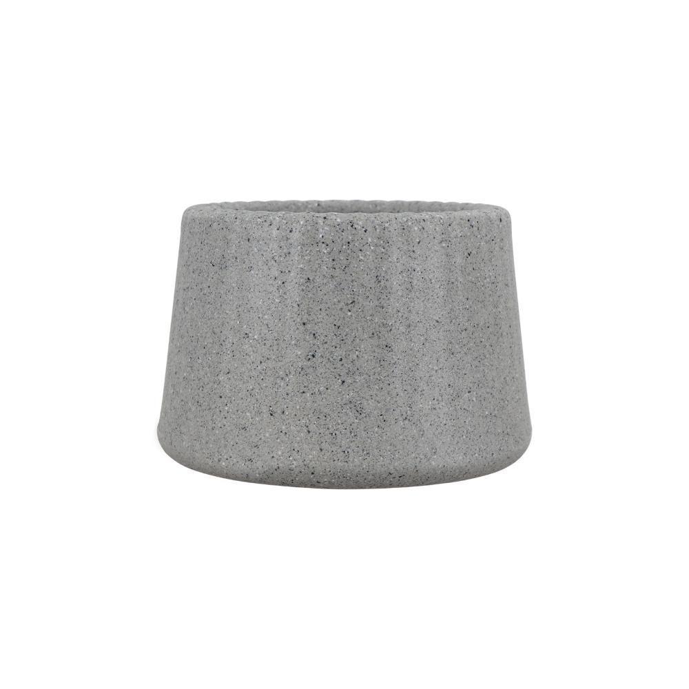 Vaso Tramontina Lótus Em Polietileno Granito Pedra 8,5 Cm - 1