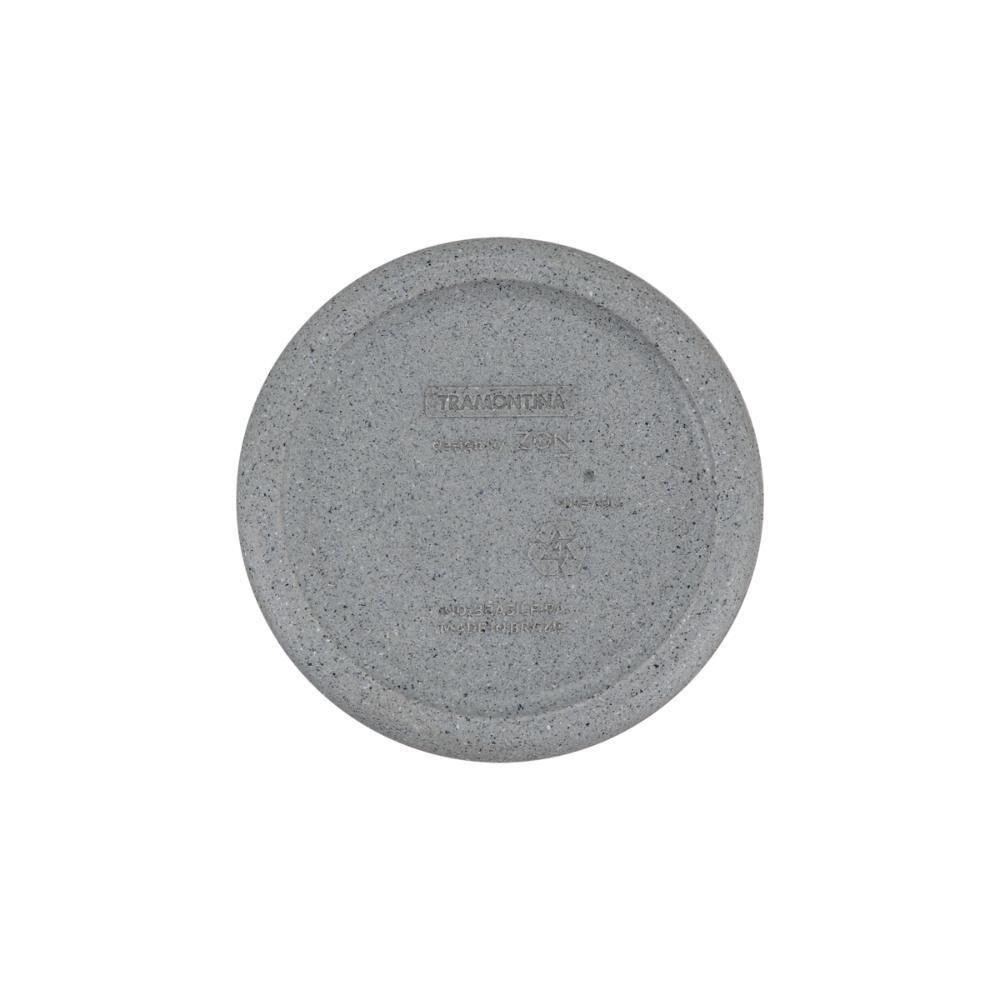 Vaso Tramontina Lótus Em Polietileno Granito Pedra 8,5 Cm - 4