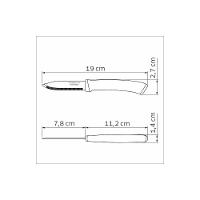 Faca Para Legumes E Frutas Tramontina Felice Com Lâmina Em Aço Inox Com Fio Microsserrilhado E Cabo De Polipropileno Pre