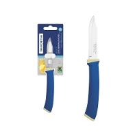 Faca Para Legumes E Frutas Tramontina Felice Com Lâmina Em Aço Inox E Cabo De Polipropileno Azul 3 Polegada - 6