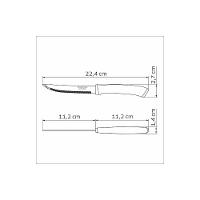 Faca Para Churrasco Tramontina Felice Com Lâmina Em Aço Inox Com Fio Microsserrilhado E Cabo De Polipropileno Azul 5 Pol - 8