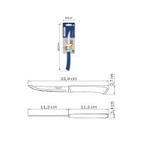 Faca Para Churrasco Tramontina Felice Com Lâmina Em Aço Inox Com Fio Liso E Cabo De Polipropileno Azul 5 Polegada - 10