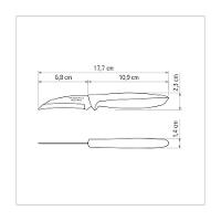 Faca Para Tornear Tramontina Plenus Com Lamina Em Aço Inox E Cabo De Polipropileno Preto 3 Conjunto:4 - 8